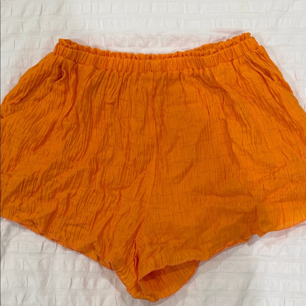 Camila Coelho x Revolve Orange High Waist Shorts